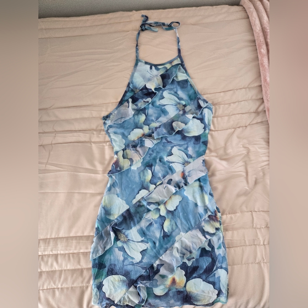 Floral Halter Dress